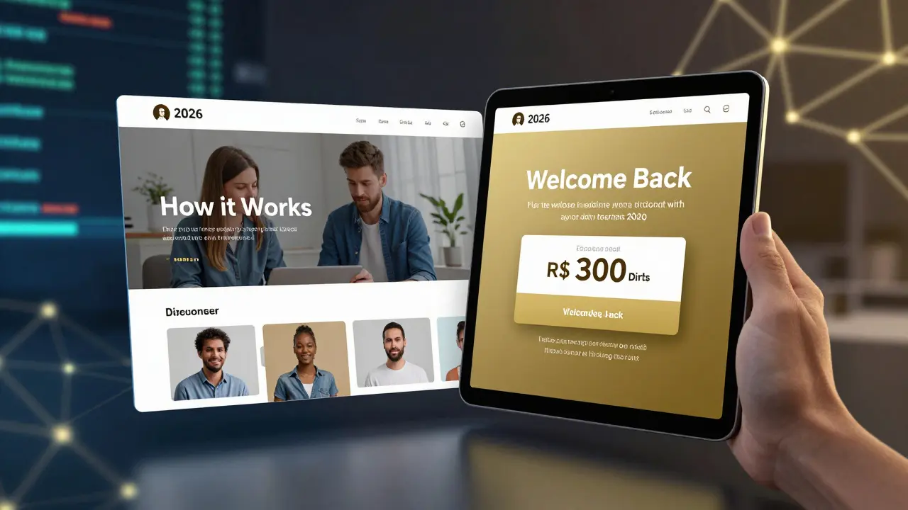 Split-screen view of two users receiving personalized AI-driven marketing experiences on tablets.