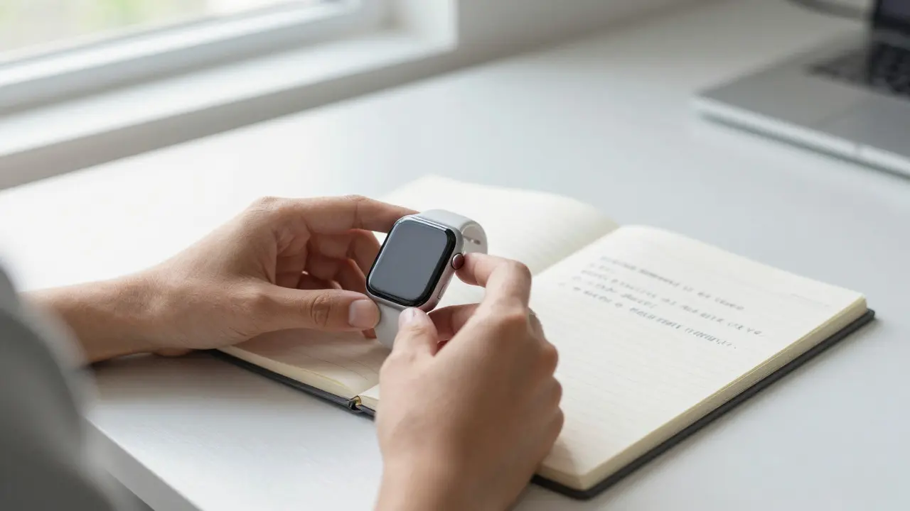 Hands reviewing a gadget with notes, symbolizing honest testing